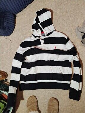 Ralph Lauren Navy and White Polo with Red Logo